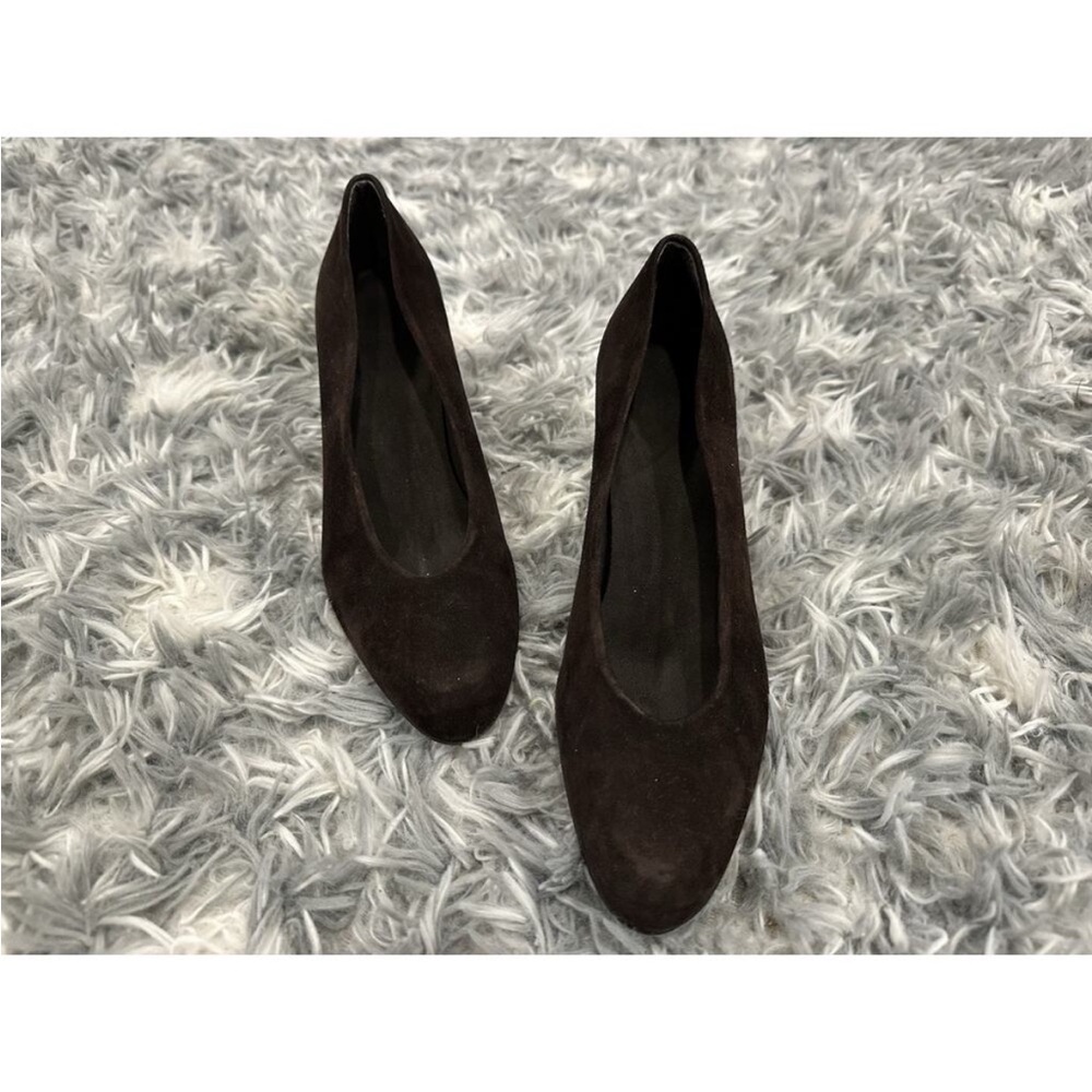 Stuart Weitzman Brown Suede Pumps Vintage VTG 6.5